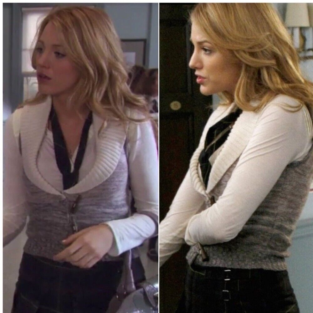 ASO SERENA VAN DER WOODSEN (Gossip Girl) - EUC JOIE SWEATER VEST